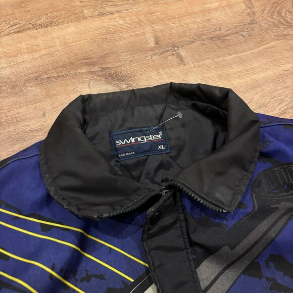 Vintage Snap-On Tools Jacket Racing Bomber Full Zip AOP Mens XL Varsity Nascar - Picture 3 of 7